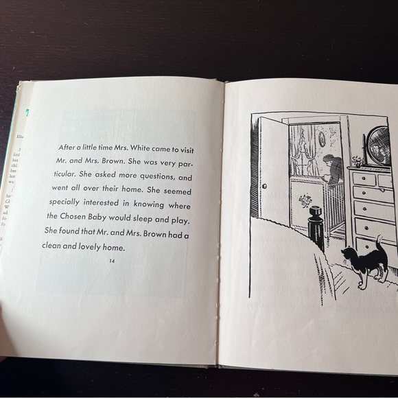 Vintage 1950 Rare Book “A Chosen Baby” by Valentina P Wasson, Children’s Illustr - Picture 8 of 10